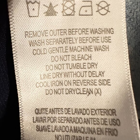 Blue Floral Kimono-Style Dress – Size 14 - Picture 12 of 12